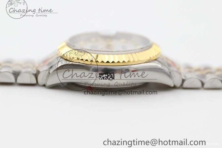 MiroTime 0105 Datejust 28mm 279179 SS YG TWF Best Edition White Diamonds Markers Dial on SS YG Jubilee Bracelet NH SunProtective 2144